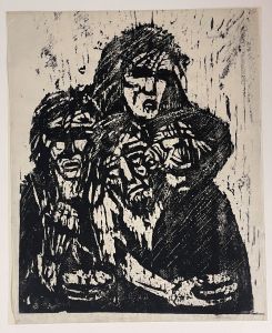 Blinde Bettler Holzschnitt, 1959